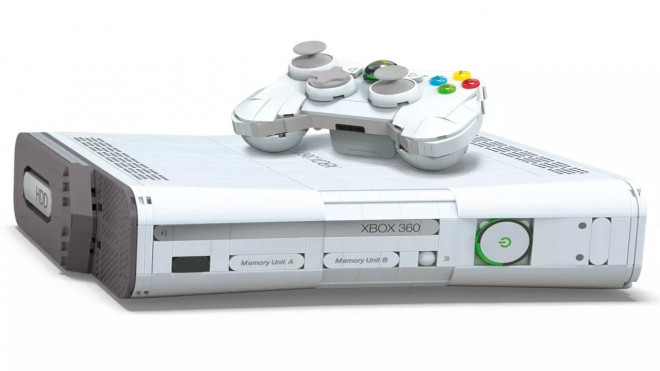Xbox 360 als Klemmbaustein-Set bei Target