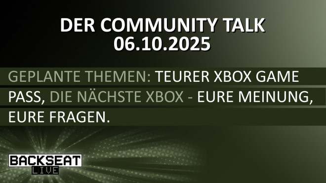 Backseat LIVE #4 - Der Community Talk mit Wolfgang und Marc